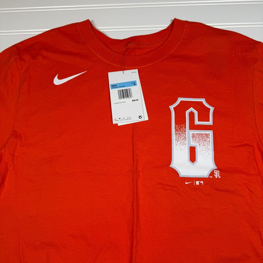 Nike San Francisco Giants MLB City Connect Mens Orange T-Shirt Medium NWT - Picture 4 of 6